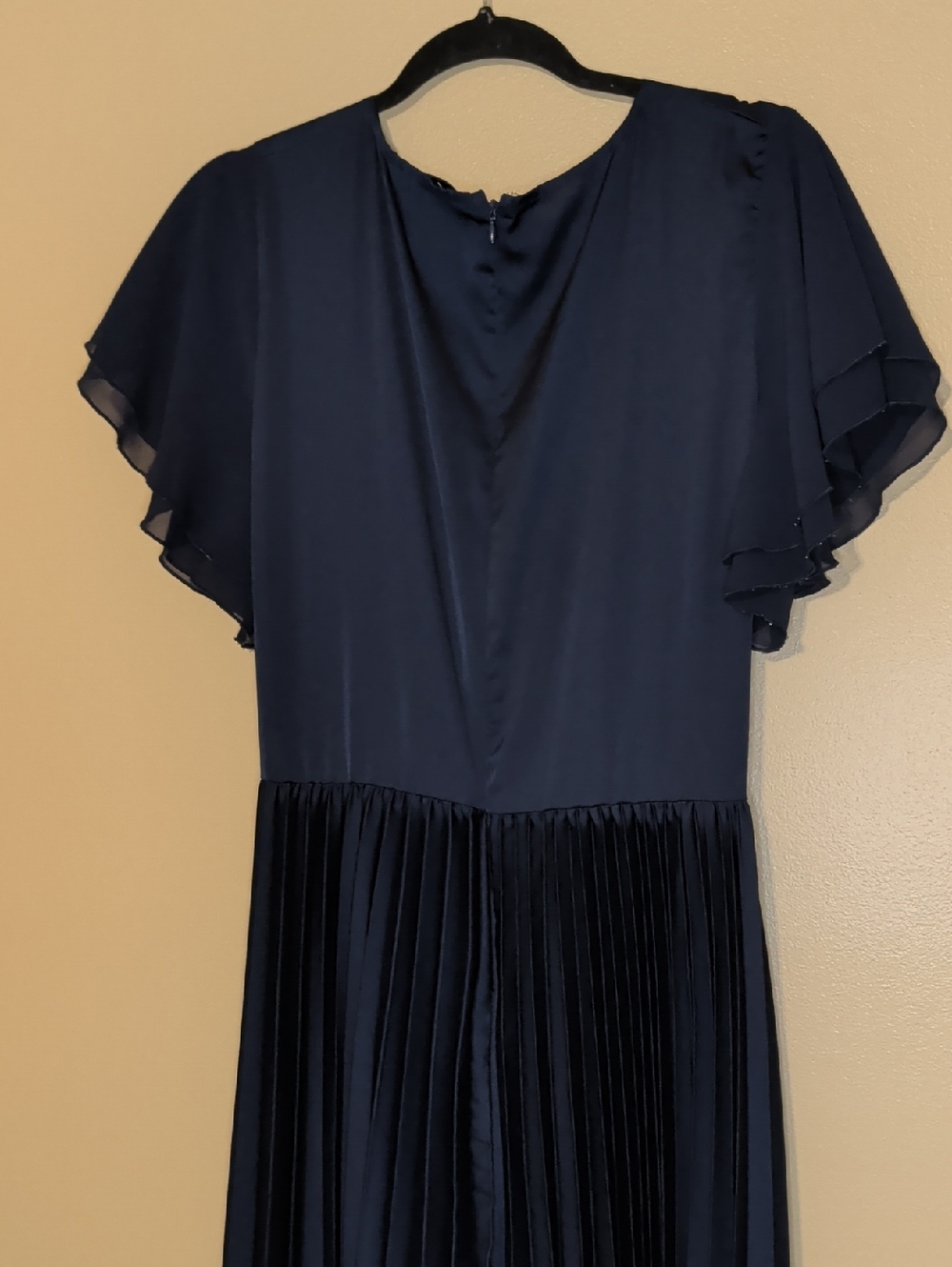 Petal & Pup • Nova Flutter Sleeve Midi Dress Navy Size XL - Picture 9 of 16